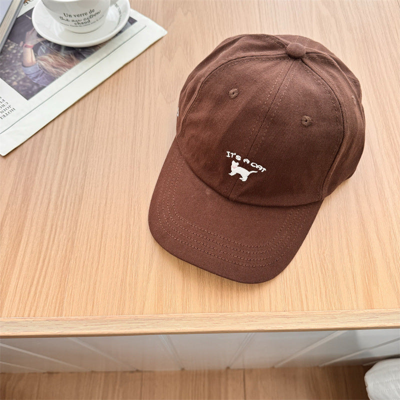 Kvinnenes Lekne Katt-Broderte Caps Skanto