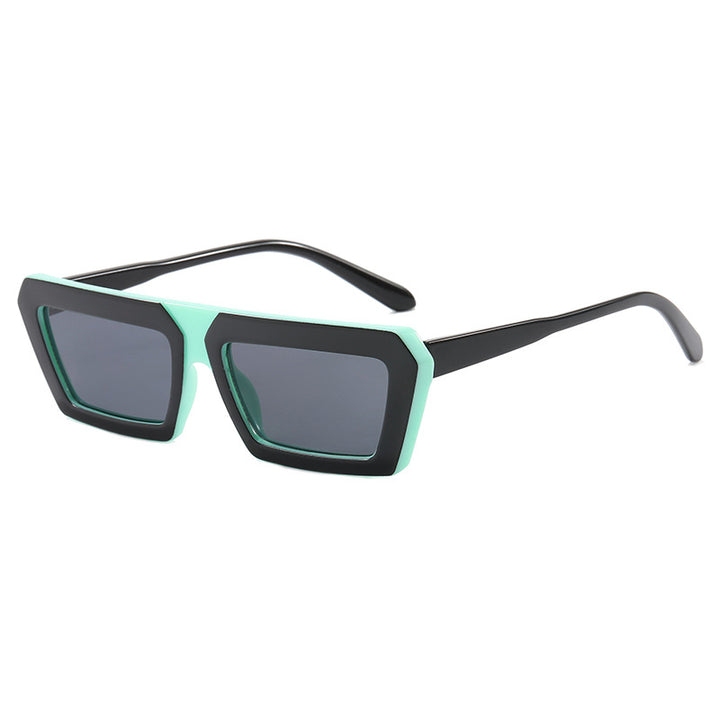 Dame geometrisk solbrille i trendy design Skanto