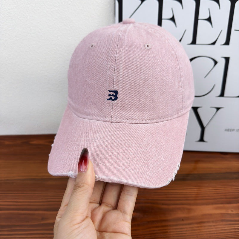 Unisex Slittet Bomull Baseball Caps Skanto 1784083761