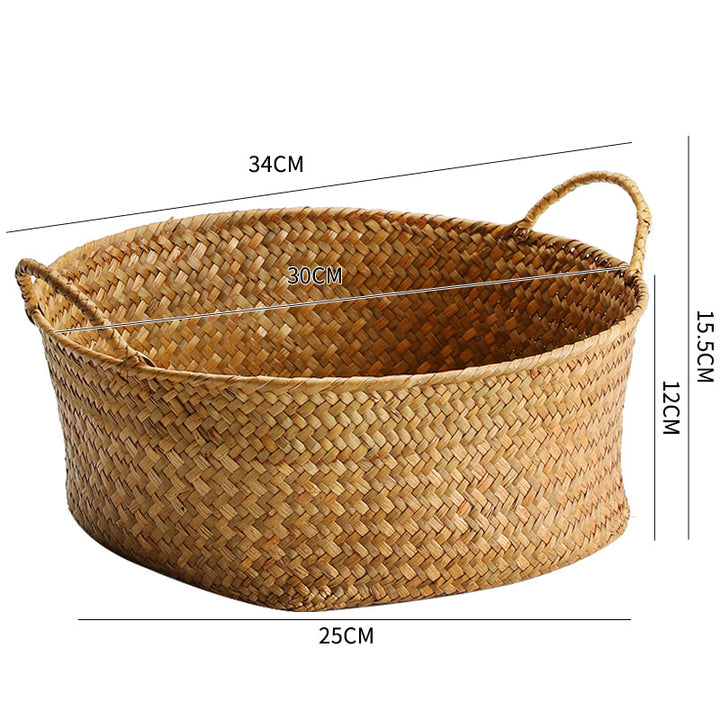 Unisex oppbevaringskurv laget av naturlig pilemateriale Skanto