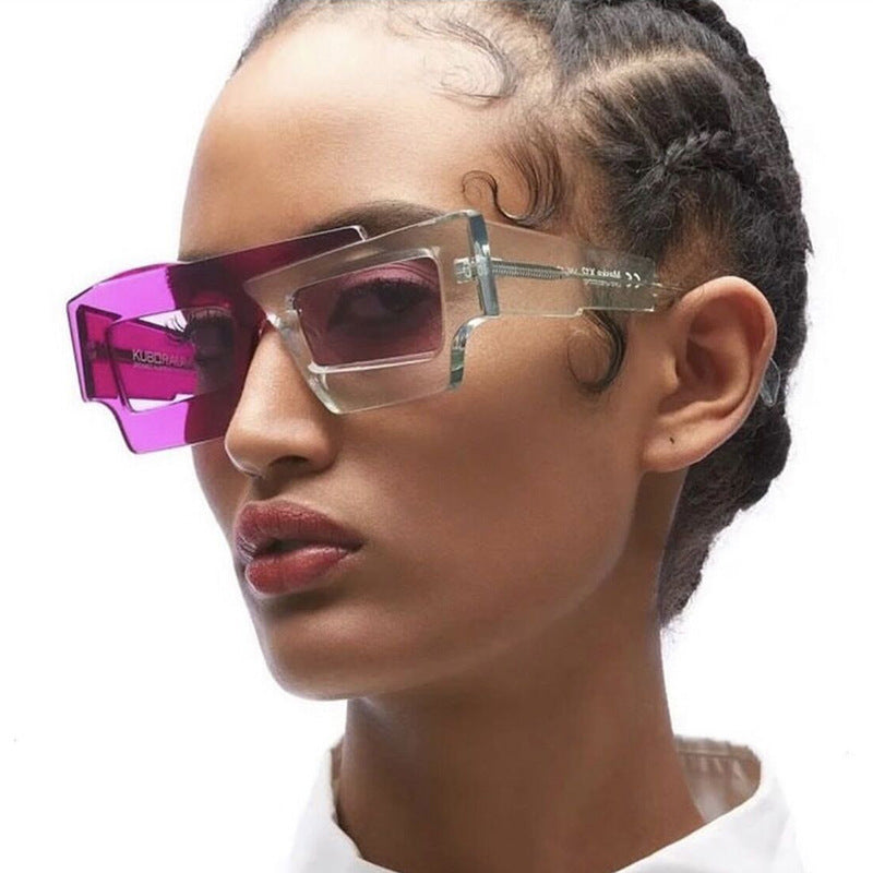 Dame trendy geometrisk solbrille Skanto