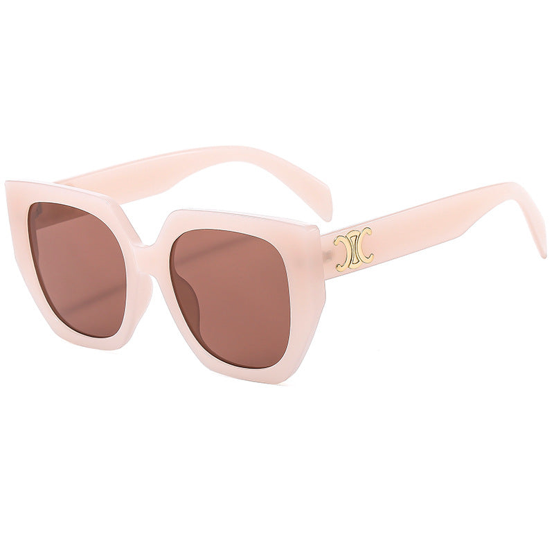 Dame Statement-solbrille med glamorøs ramme Skanto