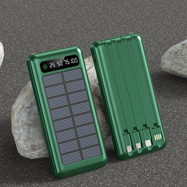 Solar Powerbank med multifunksjonelle ladealternativer Skanto