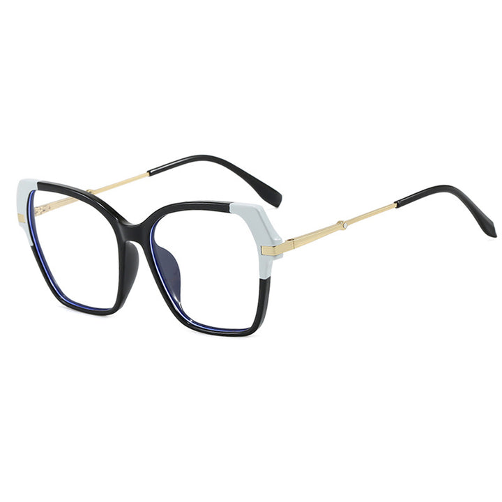 Dame kvadratisk solbrille med elegant metallramme og beskyttende UV-filter Skanto