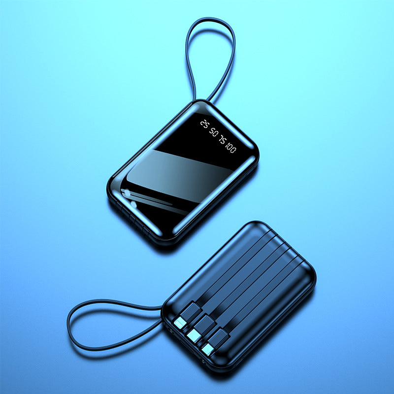 Høyytelses powerbank med digitalt display og multifunksjonelle tilkoblinger Skanto