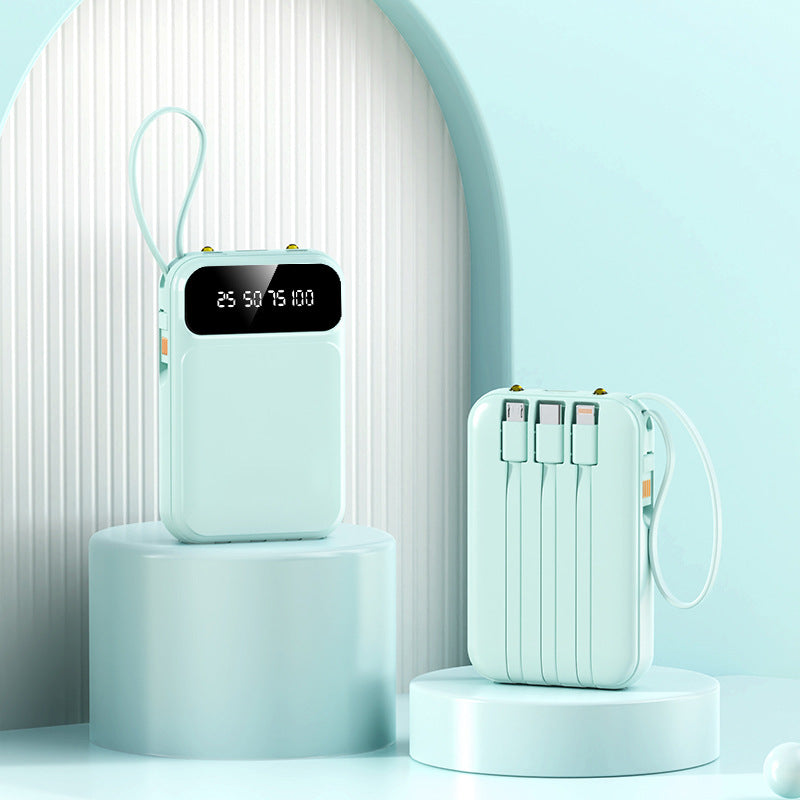 Bærbar Powerbank med Digitalt Display Fra Skanto