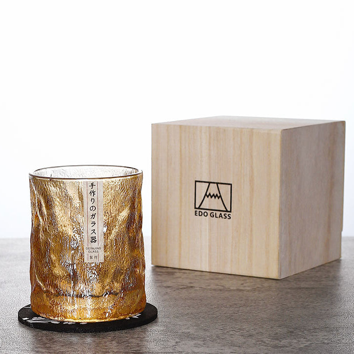 Japanske Edo Kiriko Glacier Whisky Glasser | Skanto