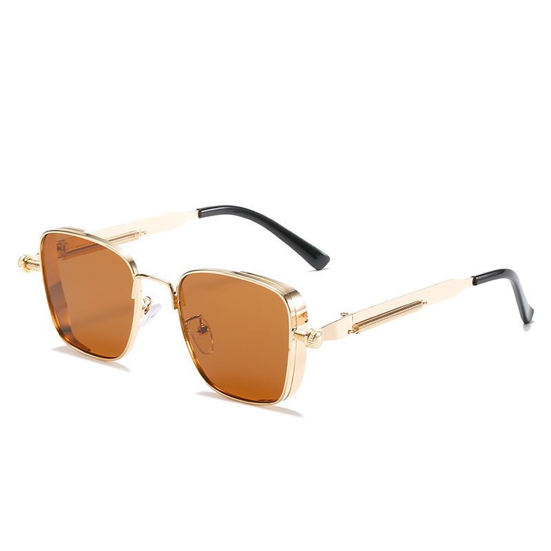 Dame modernistisk solbrille i elegant metallramme Skanto