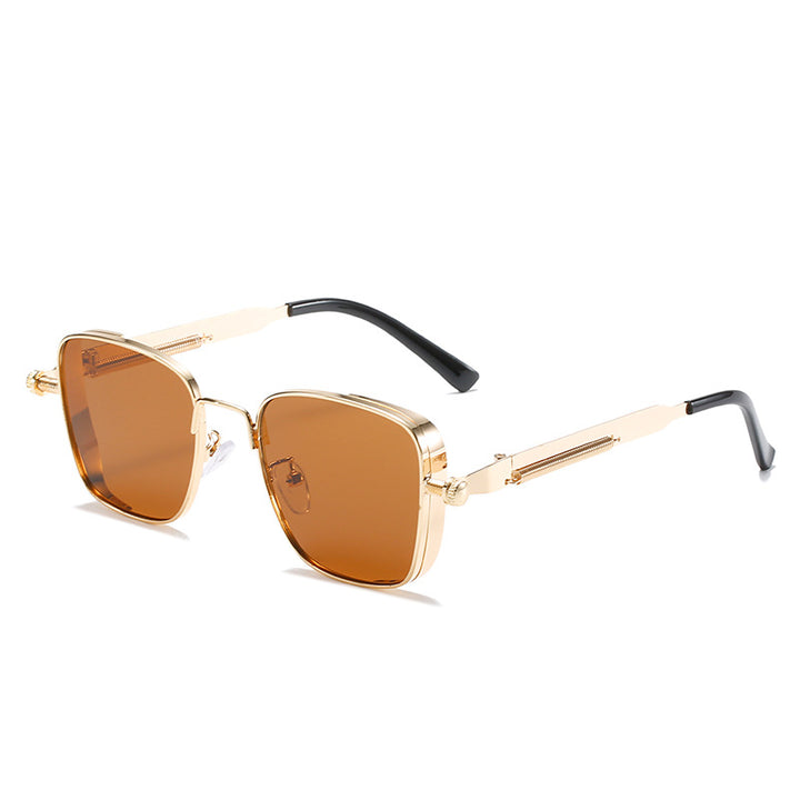 Dame modernistisk solbrille i elegant metallramme Skanto