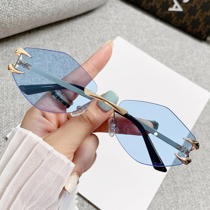Dame geometrisk oversized solbrille Skanto