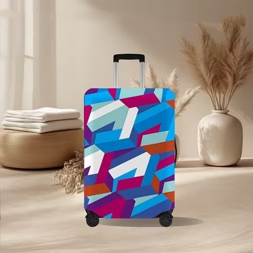 Unisex nan elastisk koffertrekk med vulkansk lava-marmordesign, elastisk beskyttelsestrekk for Trolley Skanto