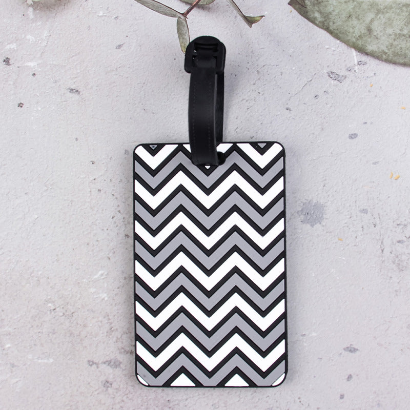 Stilig Chevron-mønster Bagasje Tag Skanto