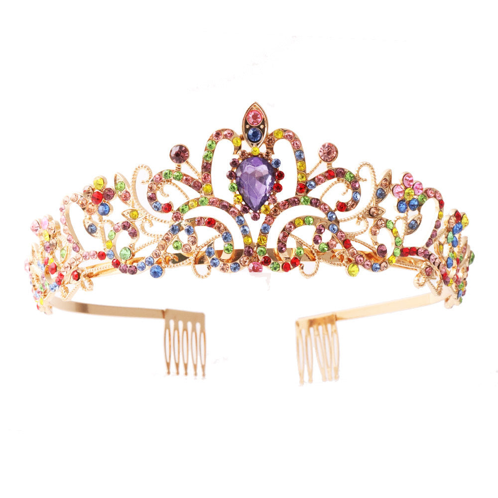 Damer Glitrende Krystall-Tiara med filigran design Skanto