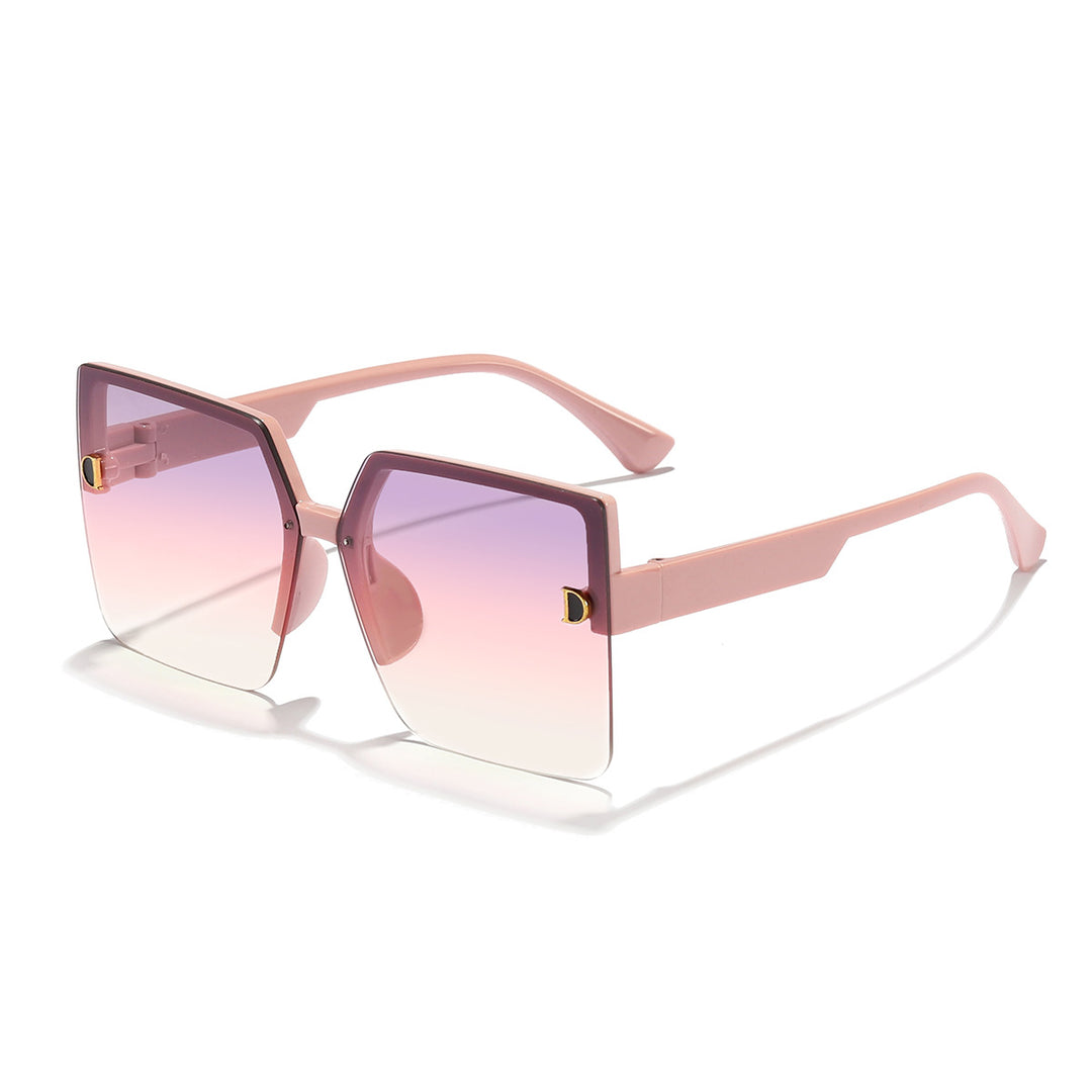 Dame kvadratisk solbrille med elegant gradient Skanto