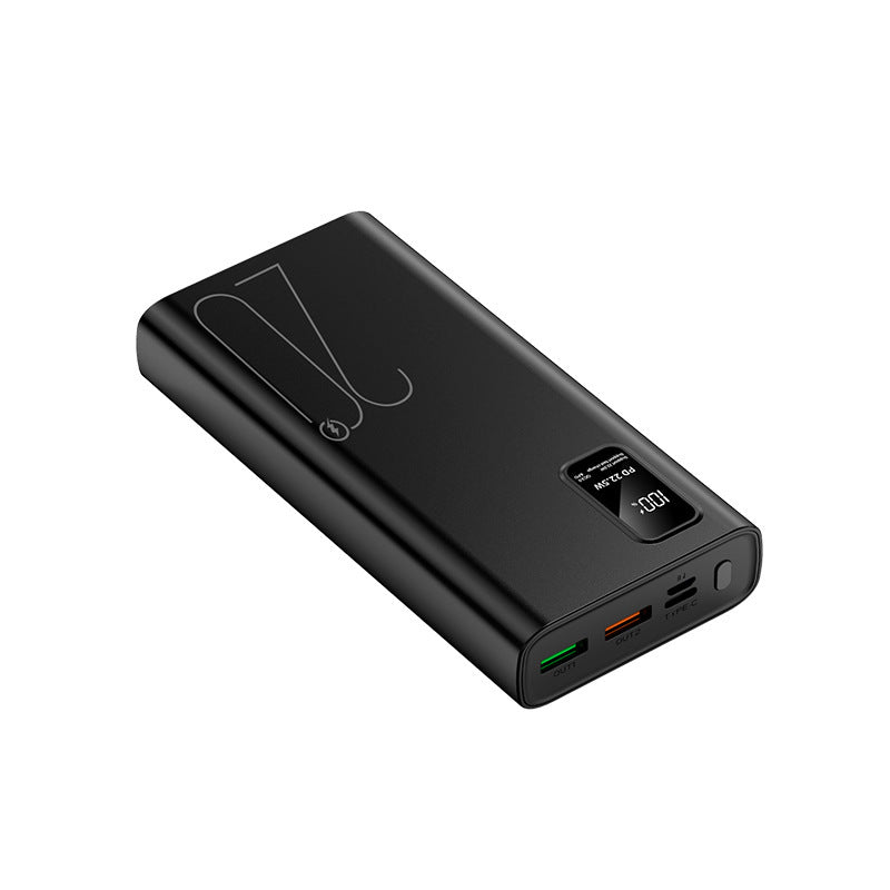 Høyytelses powerbank med integrert hurtigladingsfunksjon og LCD-skjerm Skanto