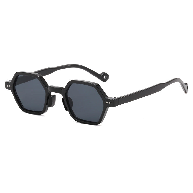 Damer Geometrisk Solbrille i moderne Hexagon-design Skanto