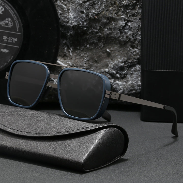 Herre premium solbrille i moderne kvadratisk design Skanto