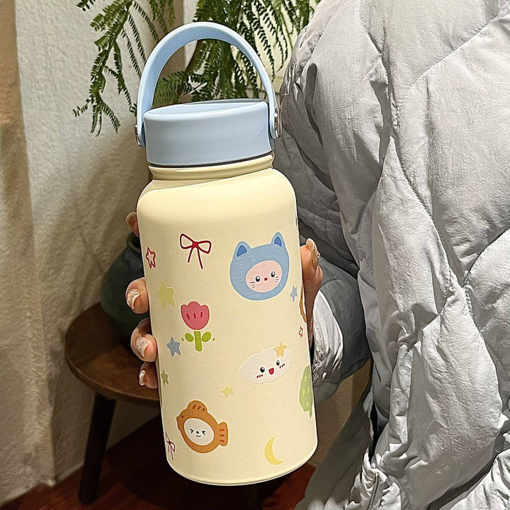 Dames isoleringsflaske med praktisk bæreveske og leken design Skanto