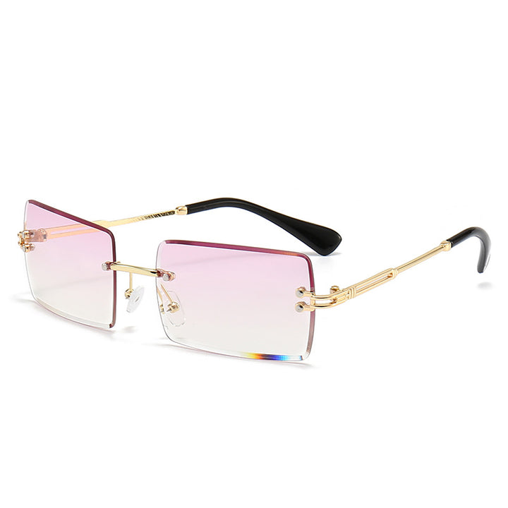 Dame moteriktig rektangulær solbrille med gradientlinser Skanto