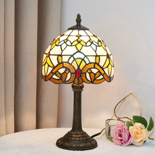 Skanto | VerreMystique Tiffany Lampe – Tidens Glassbordlampe for Varm Ambient Belysning