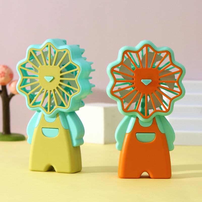 Dame Bærbar Mini-vifte i søtt blomsterdesign Skanto