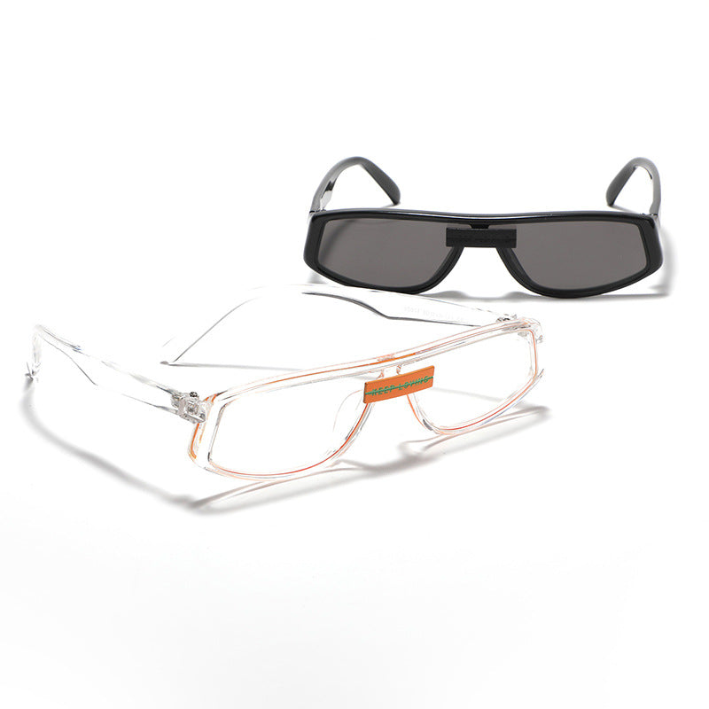 Dame futuristiske solbriller i minimalistisk design Skanto