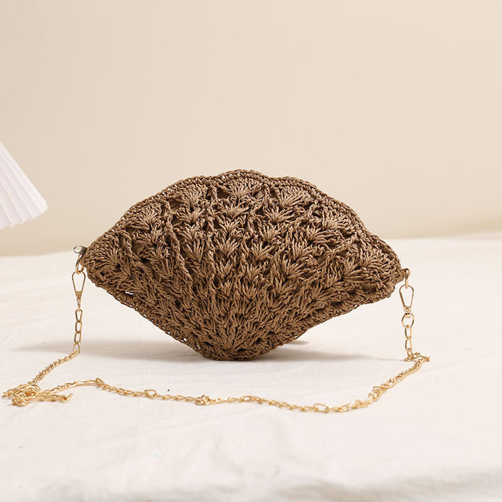 Elegant Clutch-veske i skjelldesign Skanto