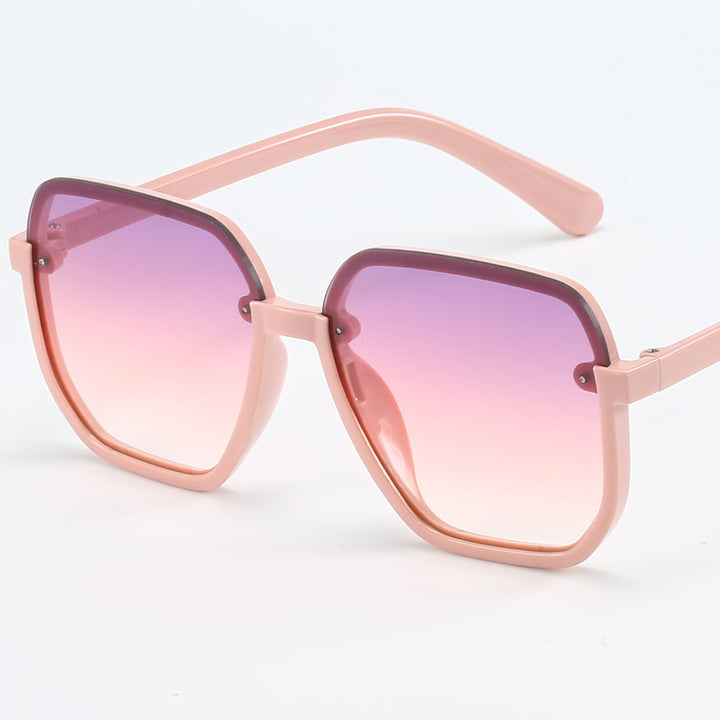 Dame geometrisk solbrille i moderne design Skanto