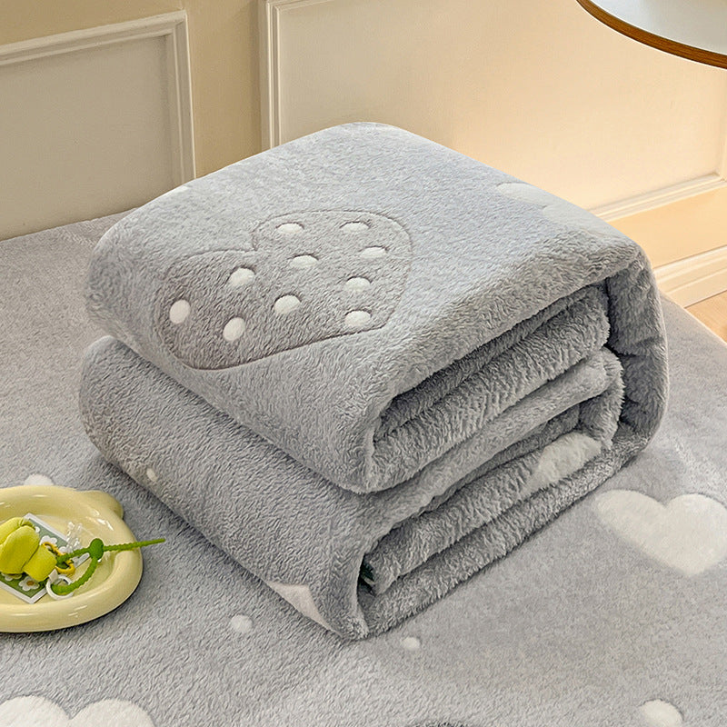 Dame Koselig Fleece-teppe med dinosaur-tema Skanto