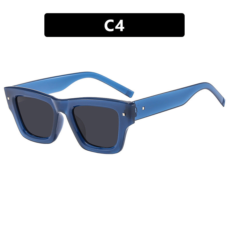 Dame trendy solbrille med firkantet ramme og UV-beskyttelse Skanto