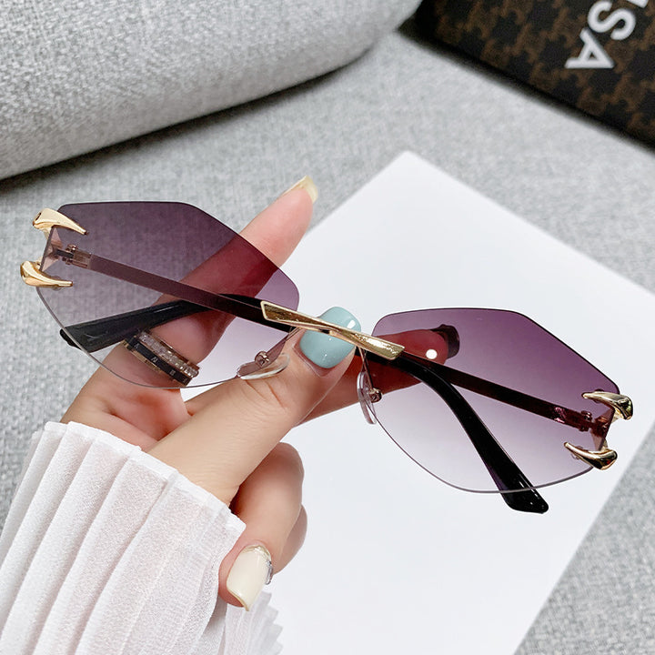 Dame geometrisk oversized solbrille Skanto