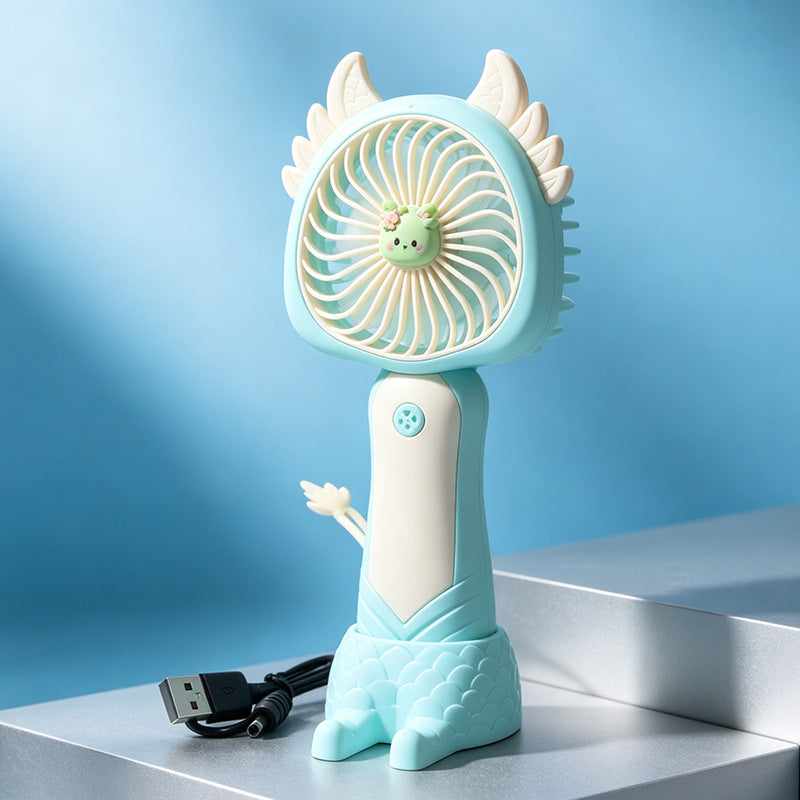 Dame bærbar USB håndvifte med søtt kattedesign Skanto