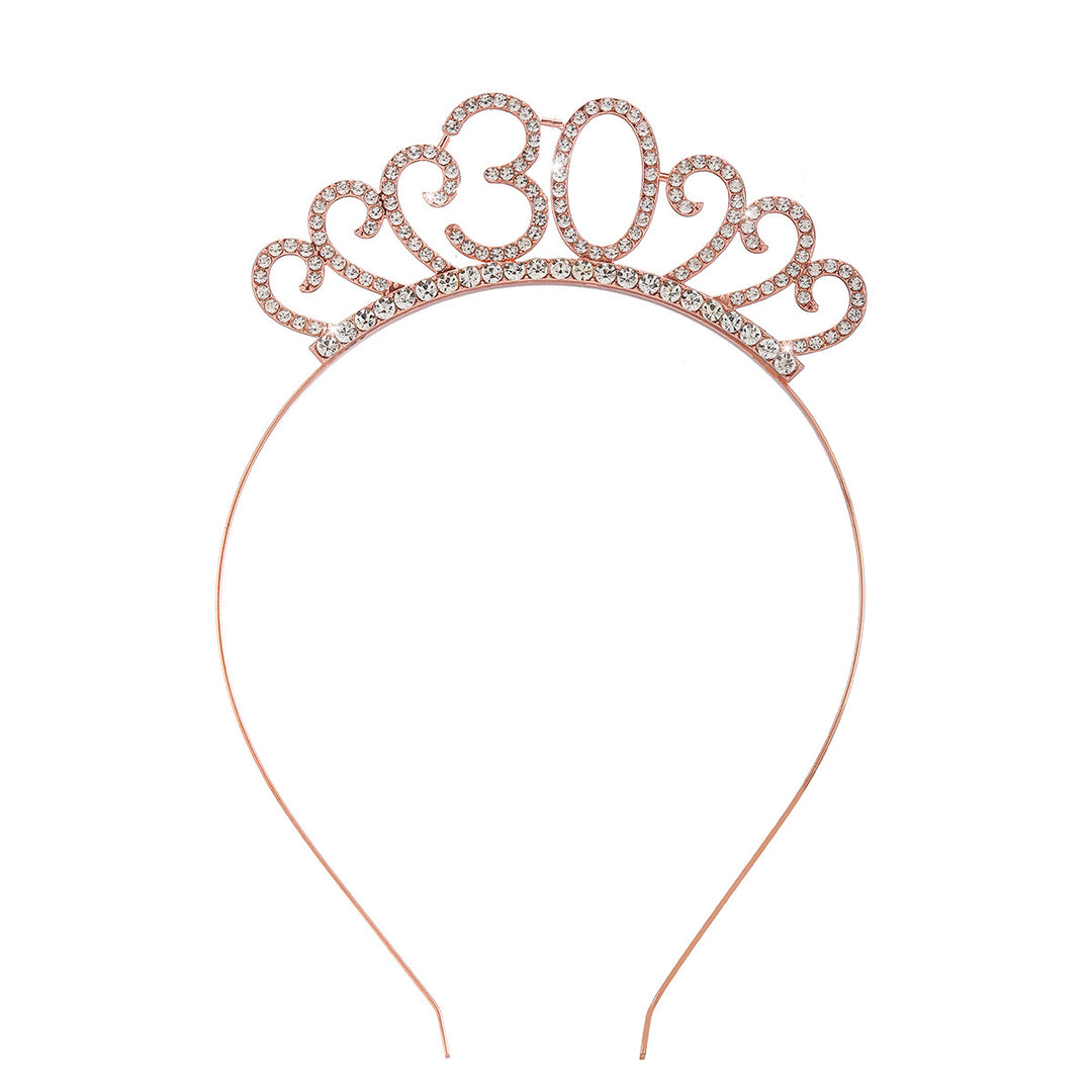 Dame Krystalltiara med personlig designet tallmotiv Skanto