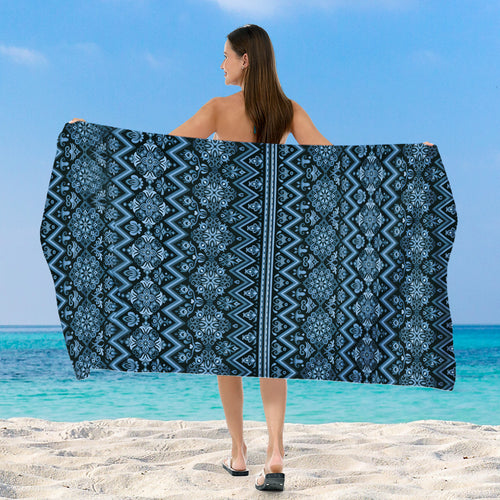 Strandhåndkle med eksklusivt geometrisk mønster Skanto