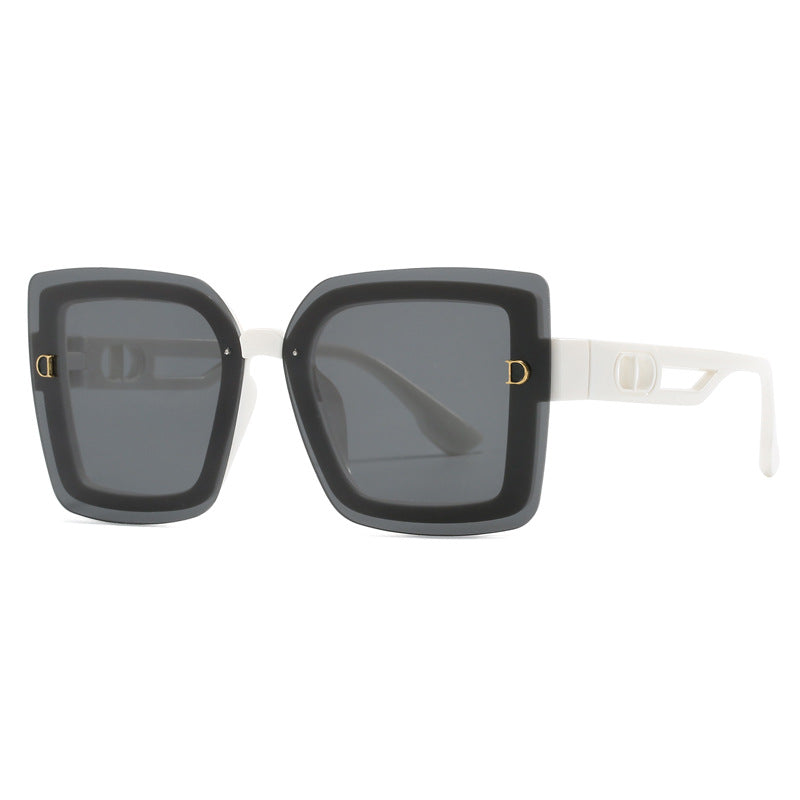 Dame moteriktig oversized solbrille i geometrisk design Skanto