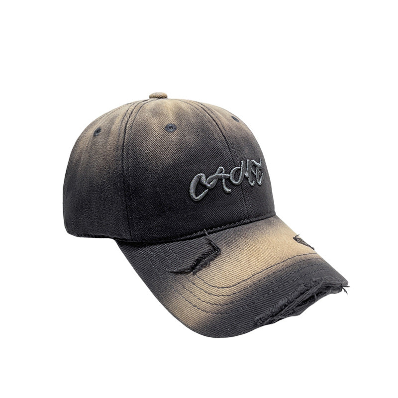 Herre Slitt Foran Brodert Baseball Caps Skanto