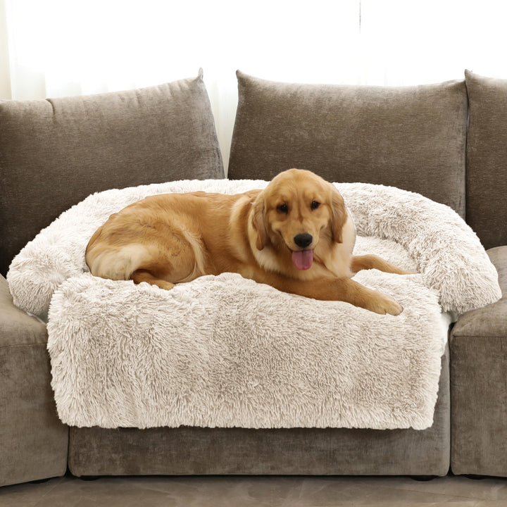 Luksus Falsk Pels Lounger Hundeseng