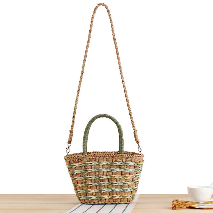Hand-knotted basket bags with practical carrying handles Skanto