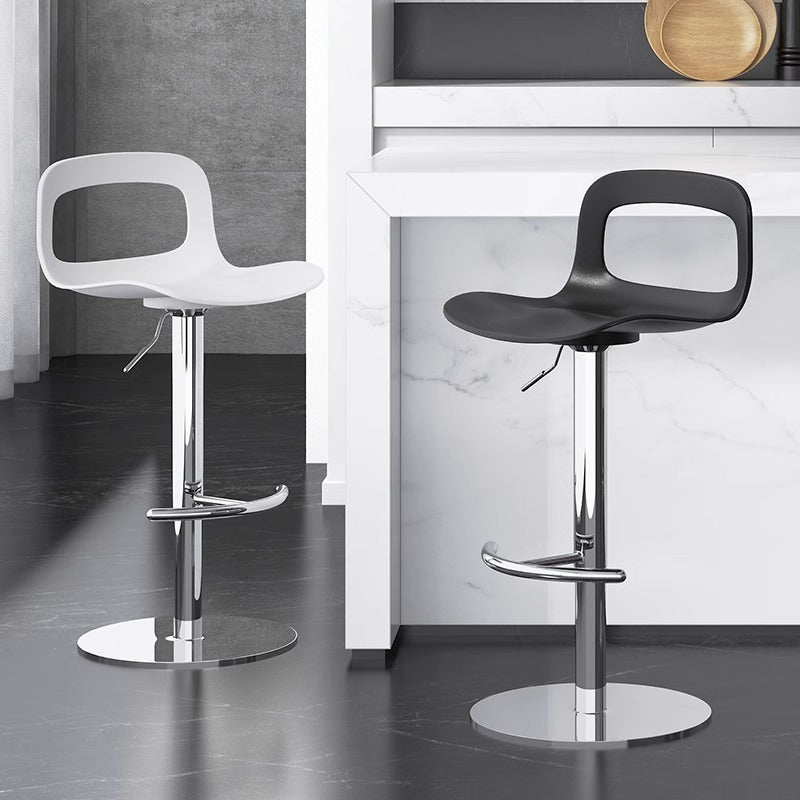 Ergonomisk Barstol Med Høydejusterbar Sete og Robust Metallramme Skanto