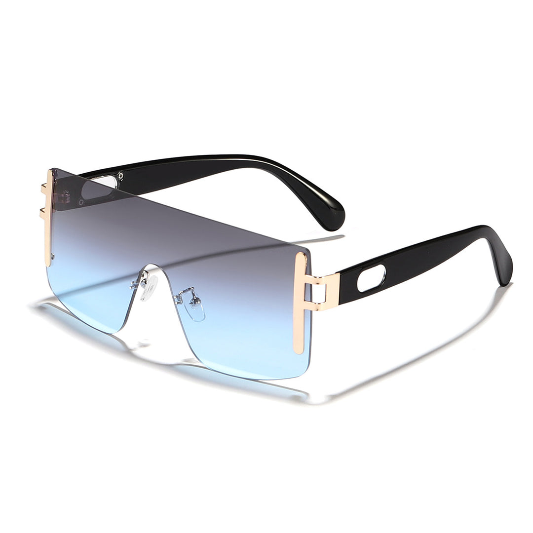 Dame oversized solbrille med moderne futuristisk design Skanto