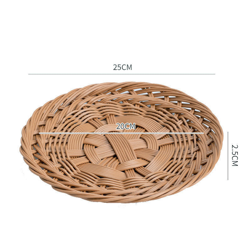Dekorativ oval flette serveringsfat Skanto