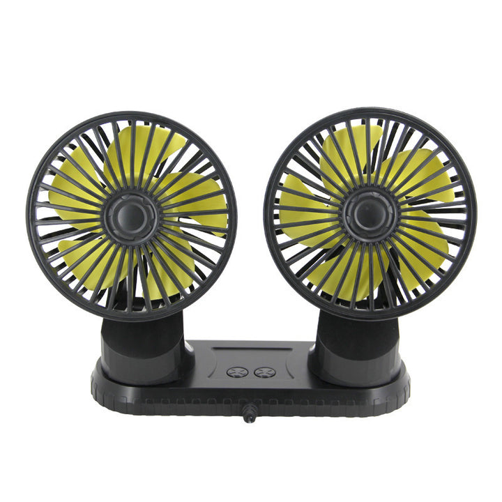 Dual-Head Justerbar Skrivebords Vifte Skanto