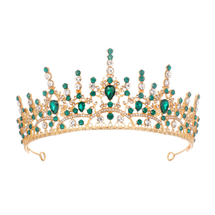 Dame Elegant Krystall-Tiara med filigransk Design Skanto