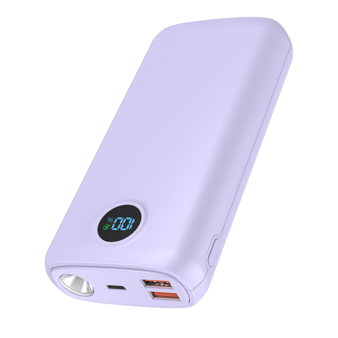 Høyytelses powerbank med LED-skjerm og hurtigladefunksjon Skanto