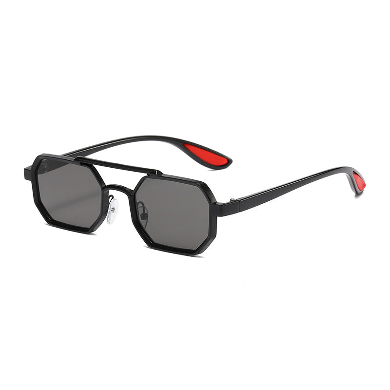 Damer moteriktig designer-solbrille med eksklusiv åttkantet ramme Skanto