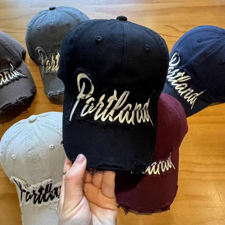 Unisex Slittet Bomull Baseball Cap Skanto