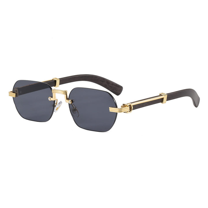 Damer Geometrisk Designer-solbrille med luksuriøs metallramme Skanto