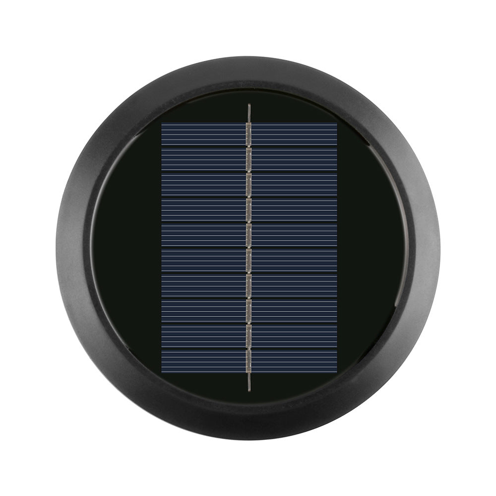 Rund Solvegglampe Med Kvadrant-Stråle LED Dekorativ Utendørs Vegglampe Og Værbestandig Hus Skanto