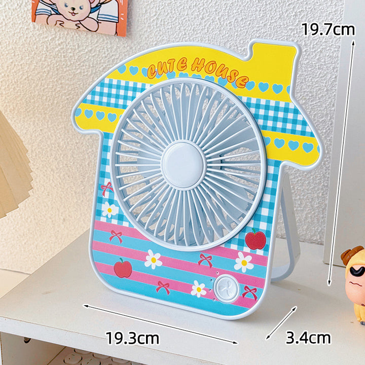 Compact table fan in creative design Skanto