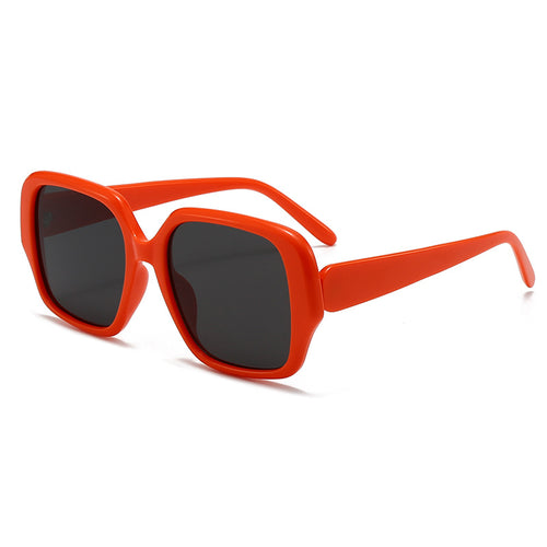 Dame moterisk kvadratisk solbrille med bred ramme Skanto